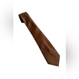 Christian Dior brown silk tie, excellent vintage condition